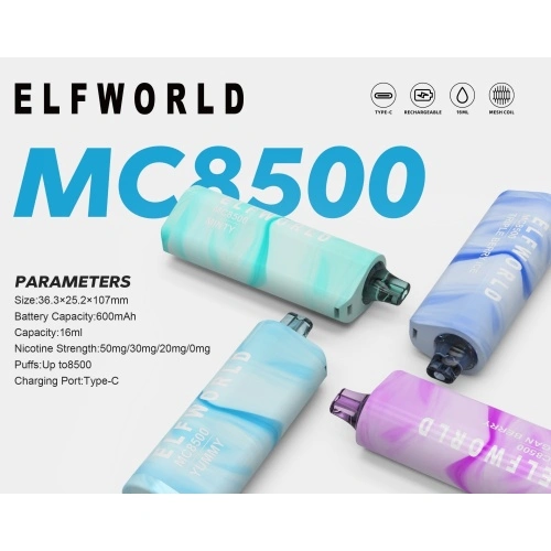 Elf World Mc8500 Puffs kertakäyttöinen vape